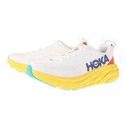 (メンズ)ランニングシューズ リンコン3 レギュラー ホワイト イエロー 1119395-WEGG スニーカー トレーニング ジョギング 軽量 クッション