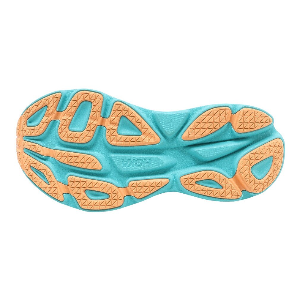 ホカ（HOKA）（メンズ）ランニングシューズ ボンダイ 8 BONDI 8 レギュラー グレー グリーン 1123202-IFBOB スニーカー トレーニング ジョギング 軽量