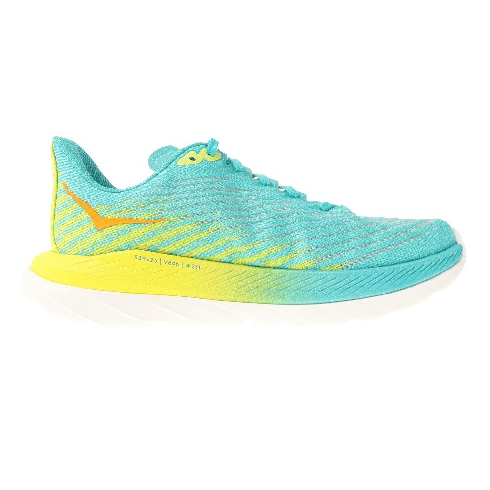 ホカ（HOKA）（メンズ）ランニングシューズ マッハ 5 レギュラー ターコイズ 1127893-CEPR スニーカー トレーニング ジョギング ロード 厚底