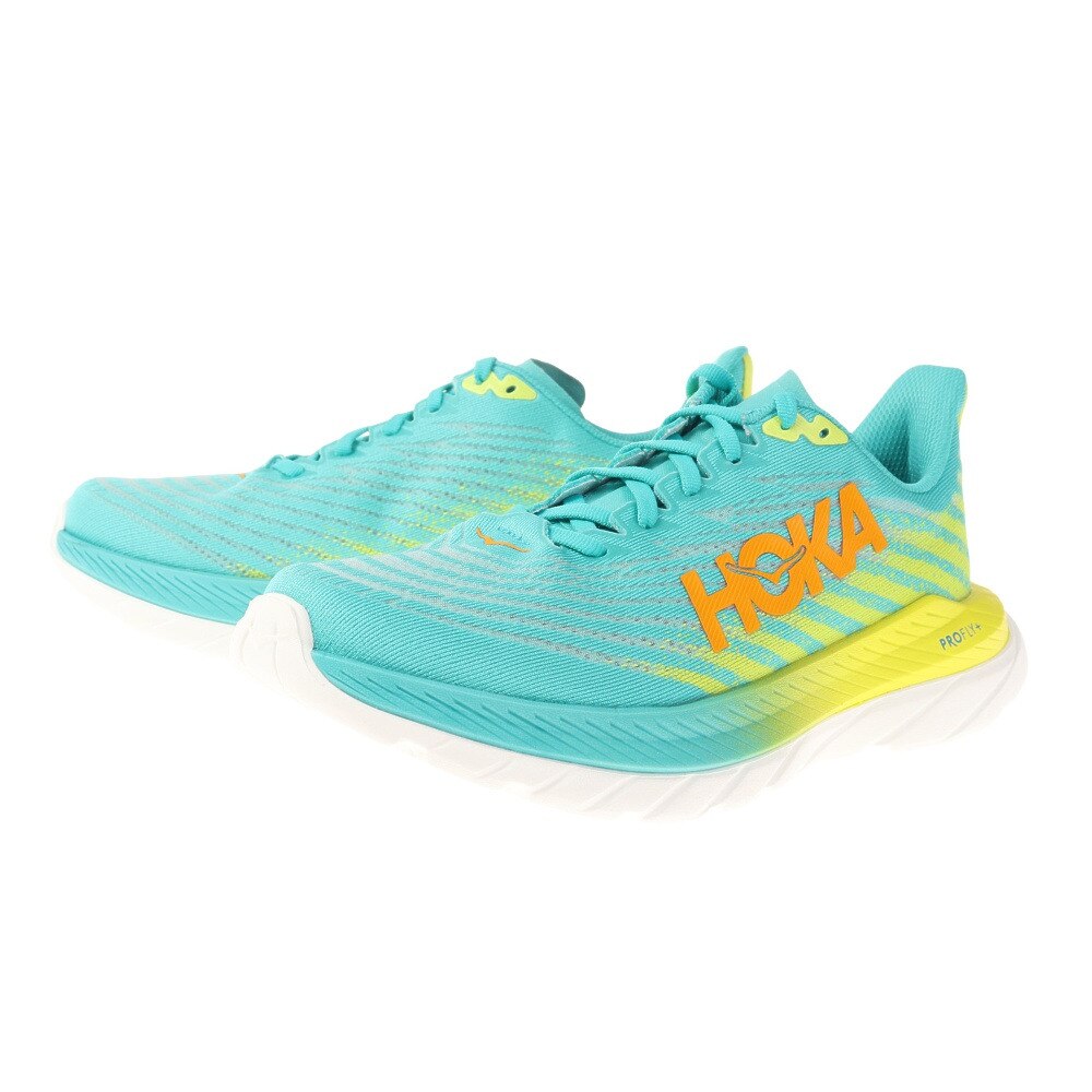 ホカ（HOKA）（メンズ）ランニングシューズ マッハ 5 レギュラー ターコイズ 1127893-CEPR スニーカー トレーニング ジョギング ロード 厚底