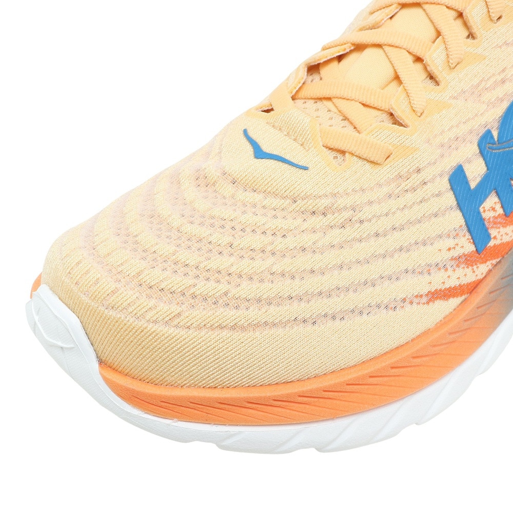 ホカ（HOKA）（メンズ）ランニングシューズ マッハ 5 MACH 5 オレンジ ブルー 1127893-IVOR スニーカー トレーニング レース 厚底 軽量 部活