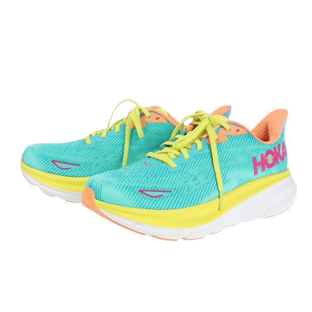 ホカ（HOKA）（メンズ）ランニングシューズ クリフトン 9 ターコイズ