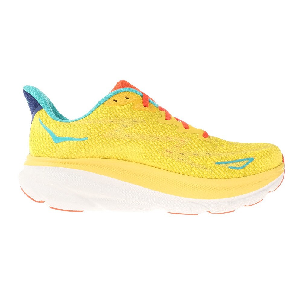 ホカ（HOKA）（メンズ）ランニングシューズ クリフトン 9 イエロー オレンジ 1127895-PFMZ スニーカー トレーニング ジョギング ロード 厚底