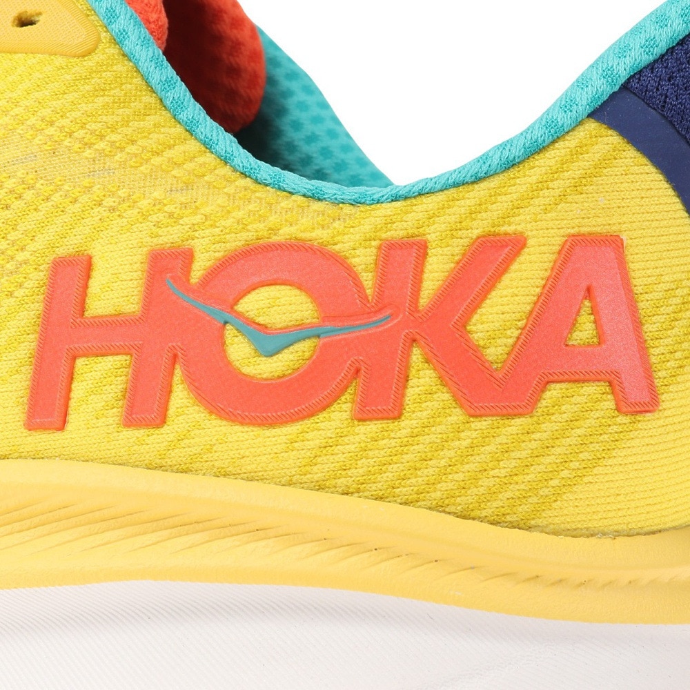 ホカ（HOKA）（メンズ）ランニングシューズ クリフトン 9 イエロー オレンジ 1127895-PFMZ スニーカー トレーニング ジョギング ロード 厚底