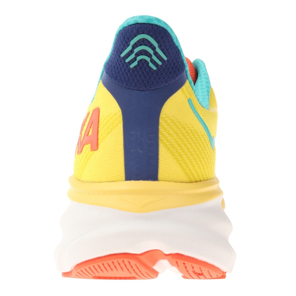 ホカ（HOKA）（メンズ）ランニングシューズ クリフトン 9 レギュラー イエロー オレンジ 1127895-PFMZ スニーカー トレーニング ジョギング ロード 厚底