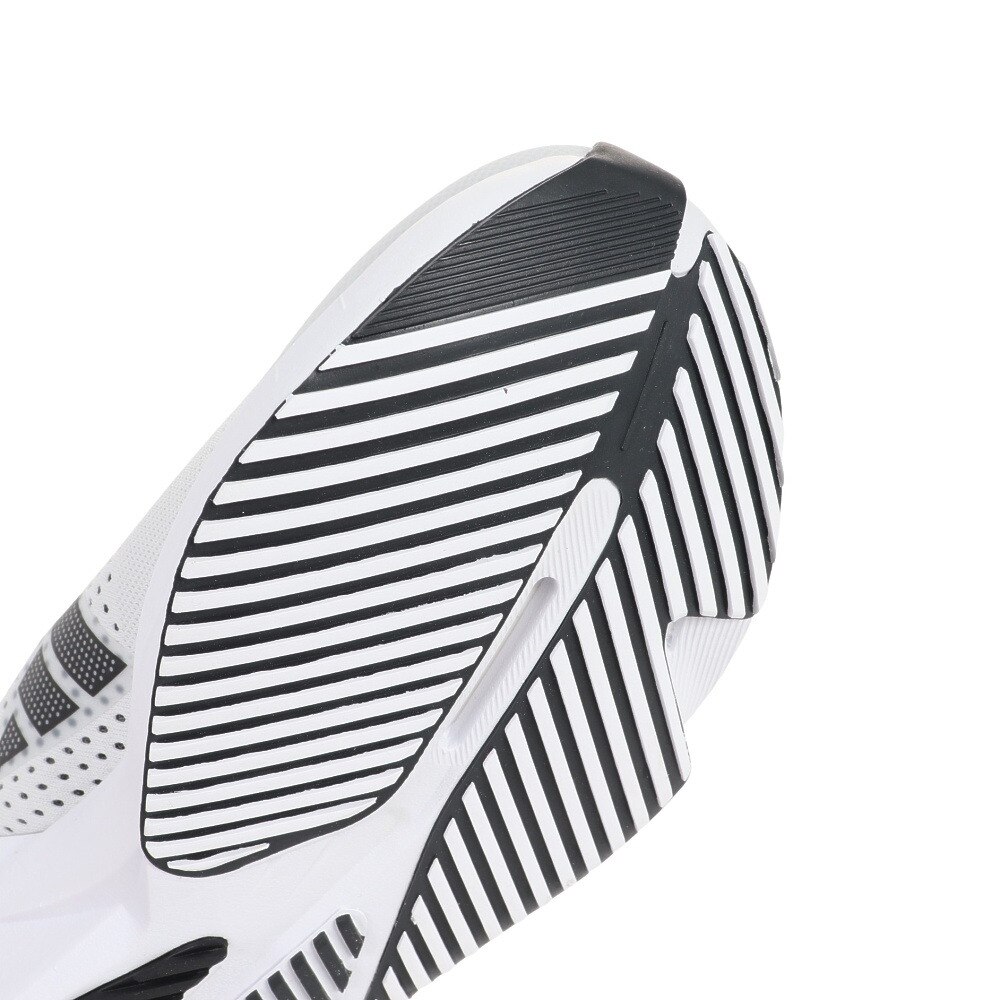 アディダス（adidas）（メンズ）ランニングシューズ アディゼロ SL ホワイト ブラック HQ1352 スニーカー ジョギング レーストレーニング クッション 軽量