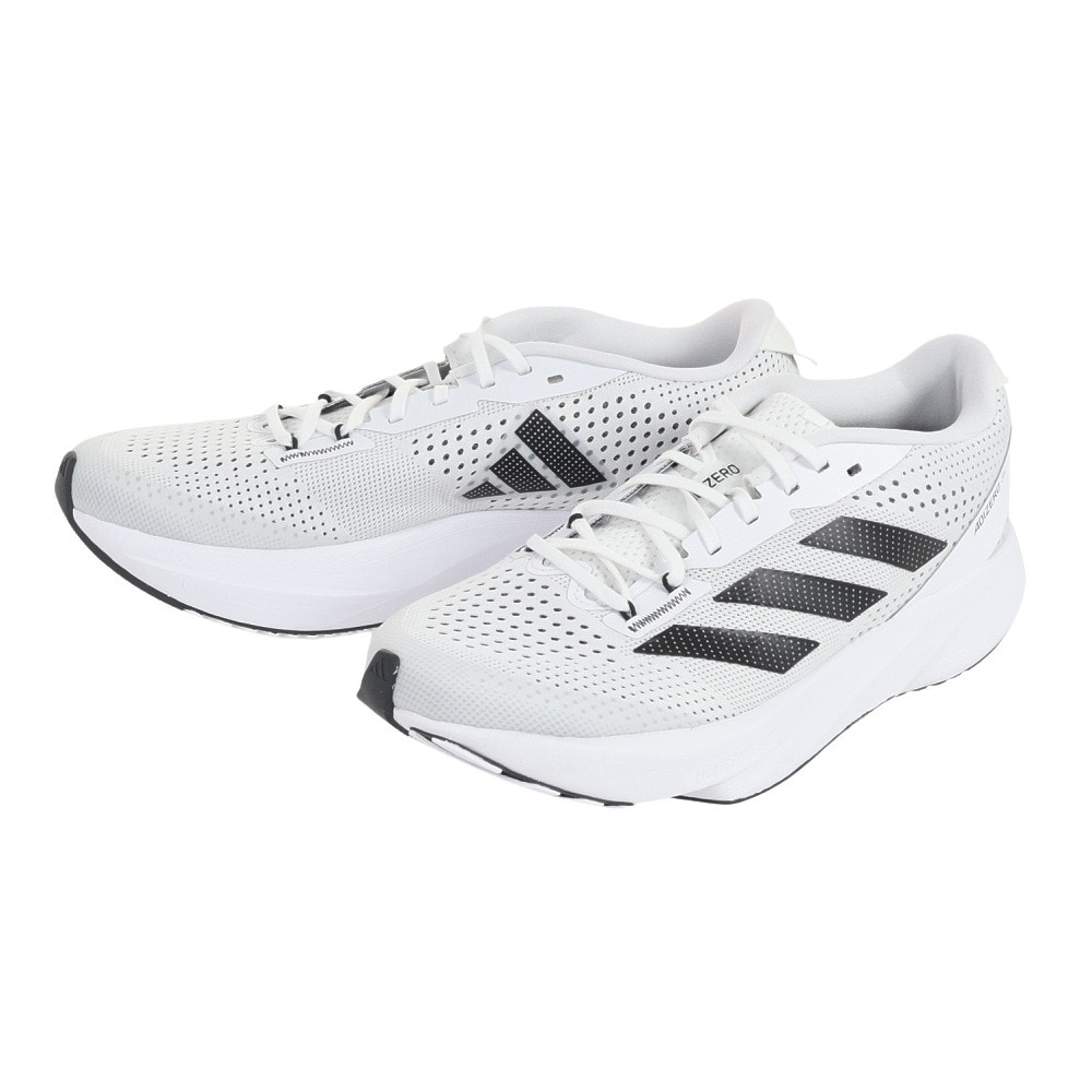 アディダス（adidas）（メンズ）ランニングシューズ アディゼロ SL ホワイト ブラック HQ1352 スニーカー ジョギング レーストレーニング  クッション 軽量 | スポーツ用品はスーパースポーツゼビオ