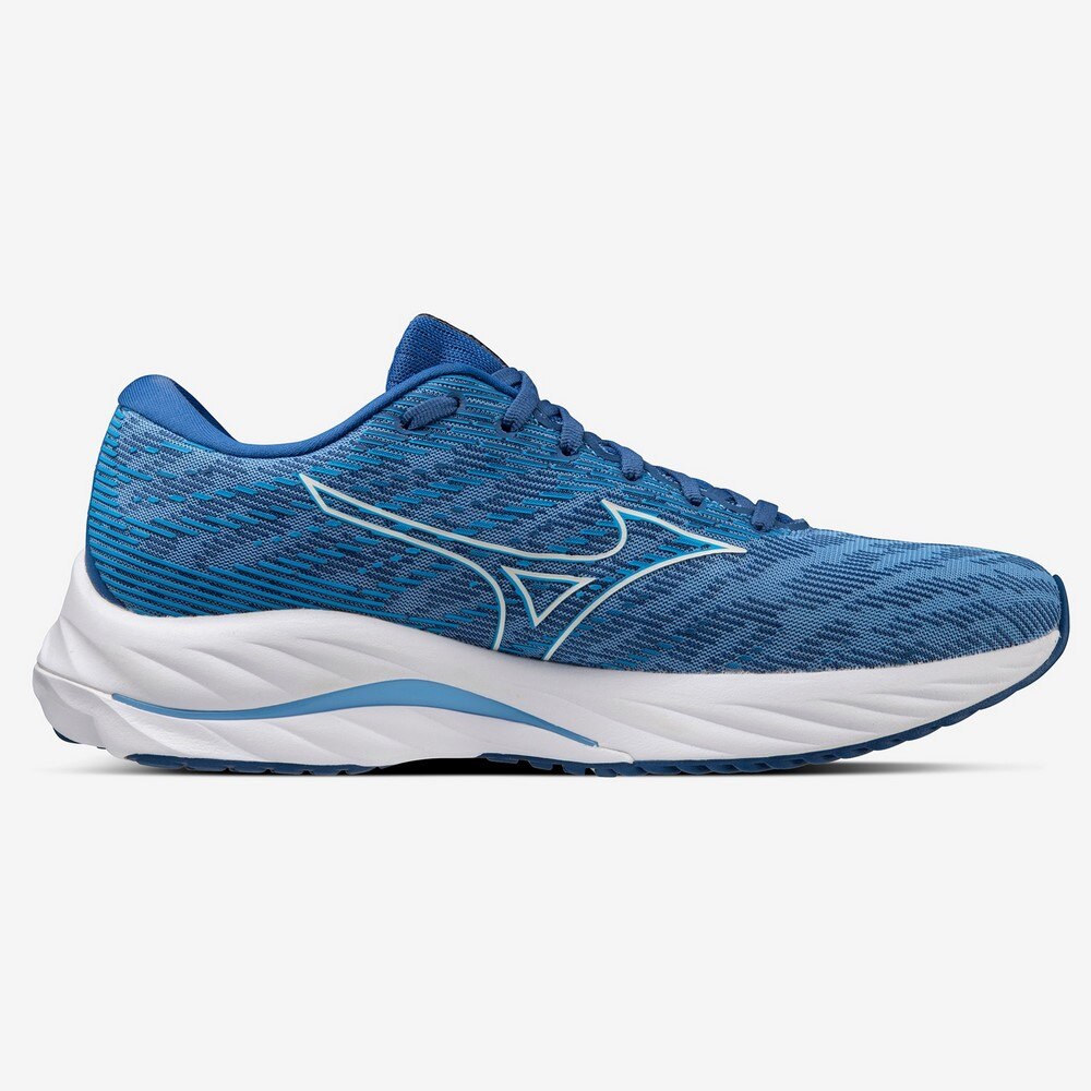 ミズノ（MIZUNO）（メンズ）ランニングシューズ ウエーブライダー26 ブルー J1GC220355 スニーカー ジョギング トレーニング 厚底 プレート 