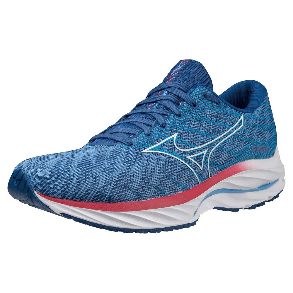 ミズノ（MIZUNO）（メンズ）ランニングシューズ ウエーブライダー26 ブルー J1GC220355 スニーカー ジョギング トレーニング 厚底 プレート 