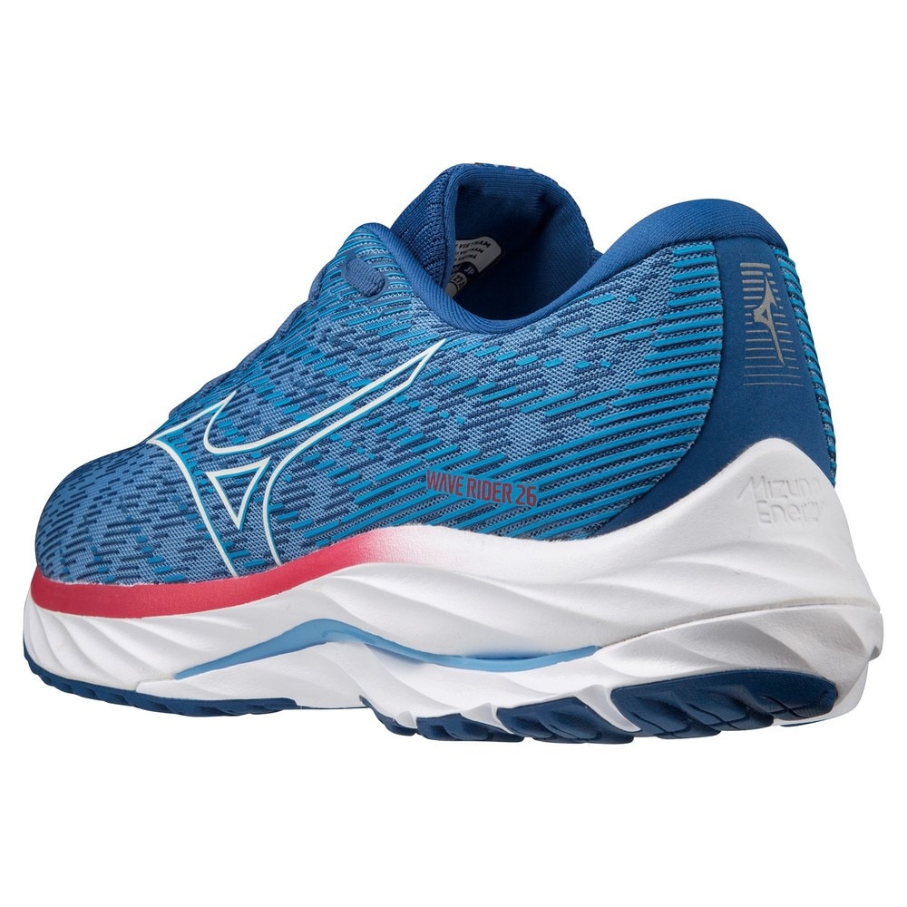 ミズノ（MIZUNO）（メンズ）ランニングシューズ ウエーブライダー26 ブルー J1GC220355 スニーカー ジョギング トレーニング 厚底 プレート 