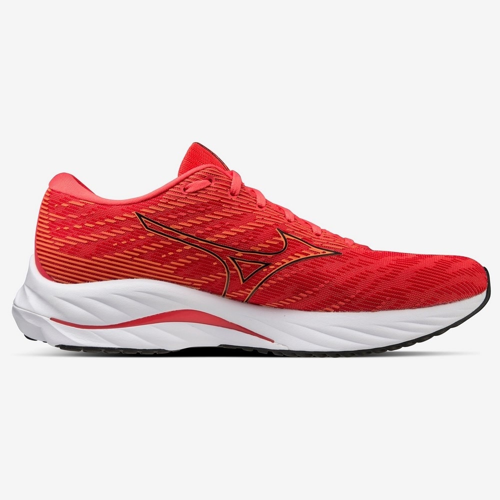 ミズノ（MIZUNO）（メンズ）ランニングシューズ ウエーブライダー26 SW レッド ブラック J1GC220457 スニーカー ジョキング トレーニング 厚底 プレート