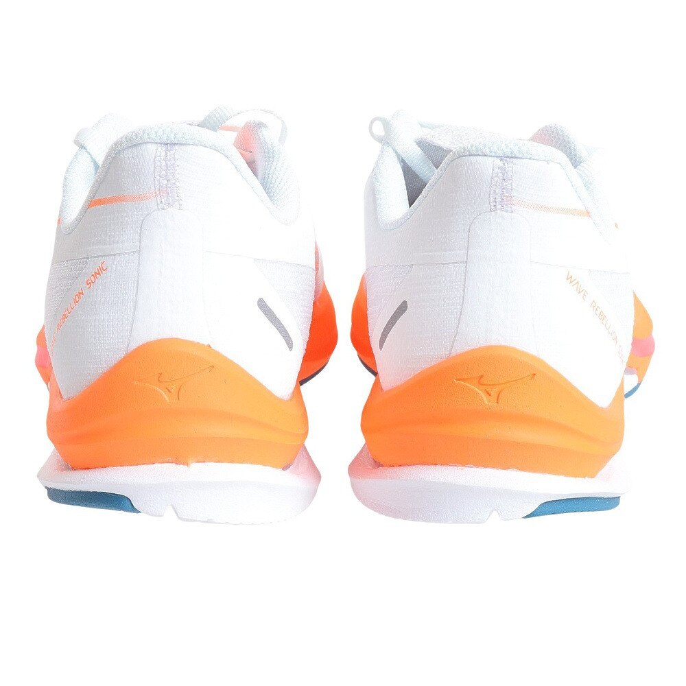ミズノ（MIZUNO）（メンズ）ランニングシューズ ウエーブリベリオンソニック オレンジ ブラック J1GC233054 スニーカートレーニング ジョギング 部活 マラソン★★★