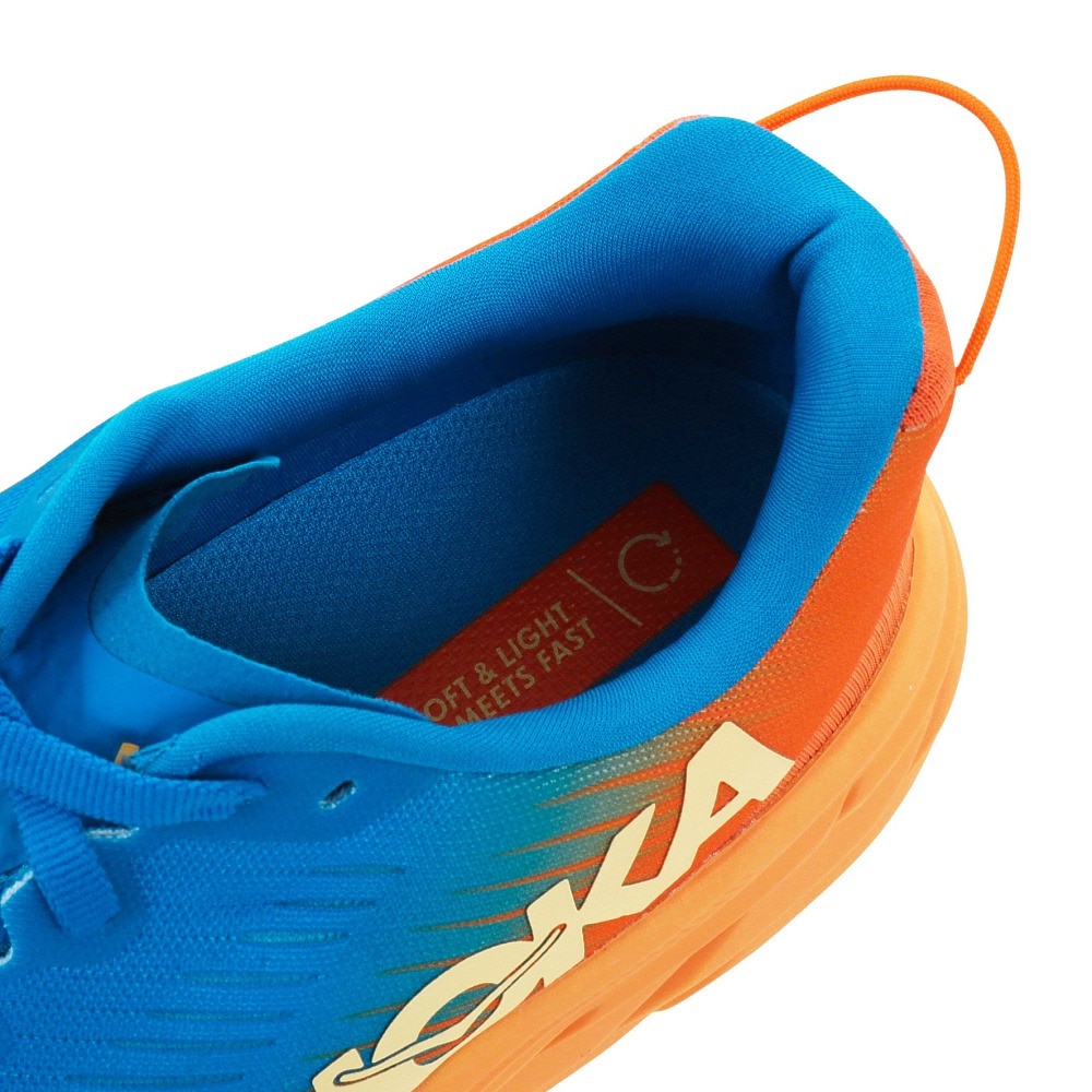 ホカ（HOKA）（メンズ）ランニングシューズ リンコン3 WIDE ブルー オレンジ 1121370-CSVO スニーカー ジョギング マラソン 厚底 軽量 登山道