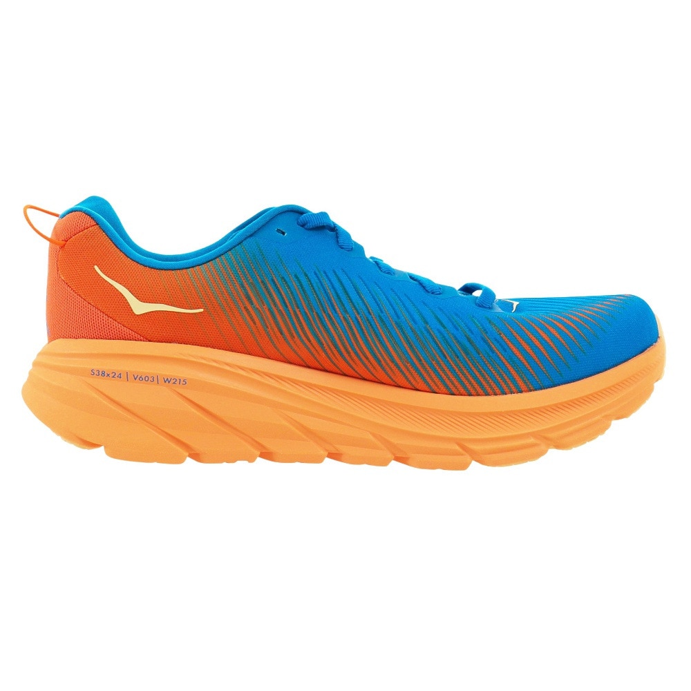 ホカ（HOKA）（メンズ）ランニングシューズ リンコン3 WIDE ブルー オレンジ 1121370-CSVO スニーカー ジョギング マラソン 厚底 軽量 登山道