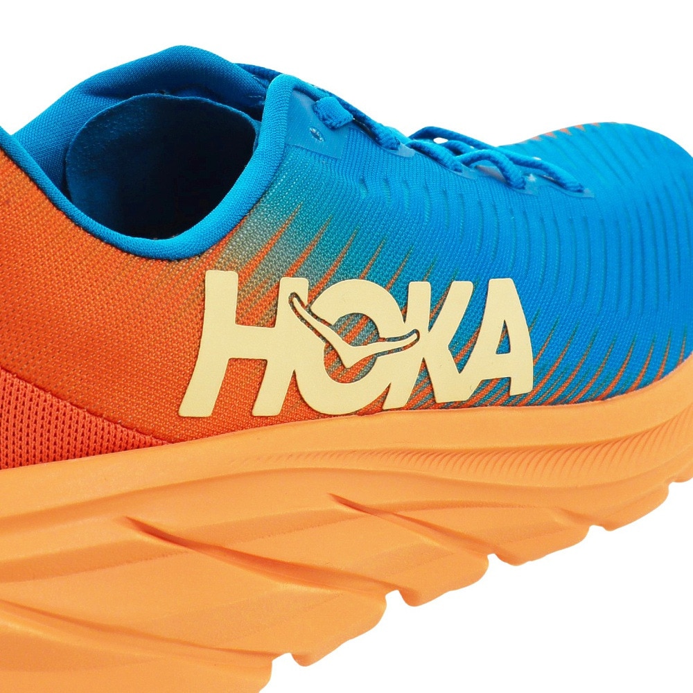 ホカ（HOKA）（メンズ）ランニングシューズ リンコン3 WIDE ブルー オレンジ 1121370-CSVO スニーカー ジョギング マラソン 厚底 軽量 登山道