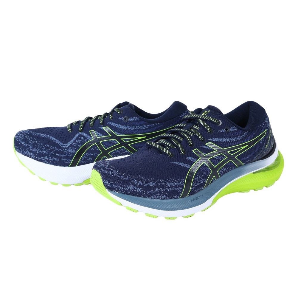 アシックス（ASICS）（メンズ）ランニングシューズ ゲル カヤノ 29 GEL-KAYANO 29 ネイビー 1011B440.404 スニーカー ジョキング 厚底 プレート 軽量 