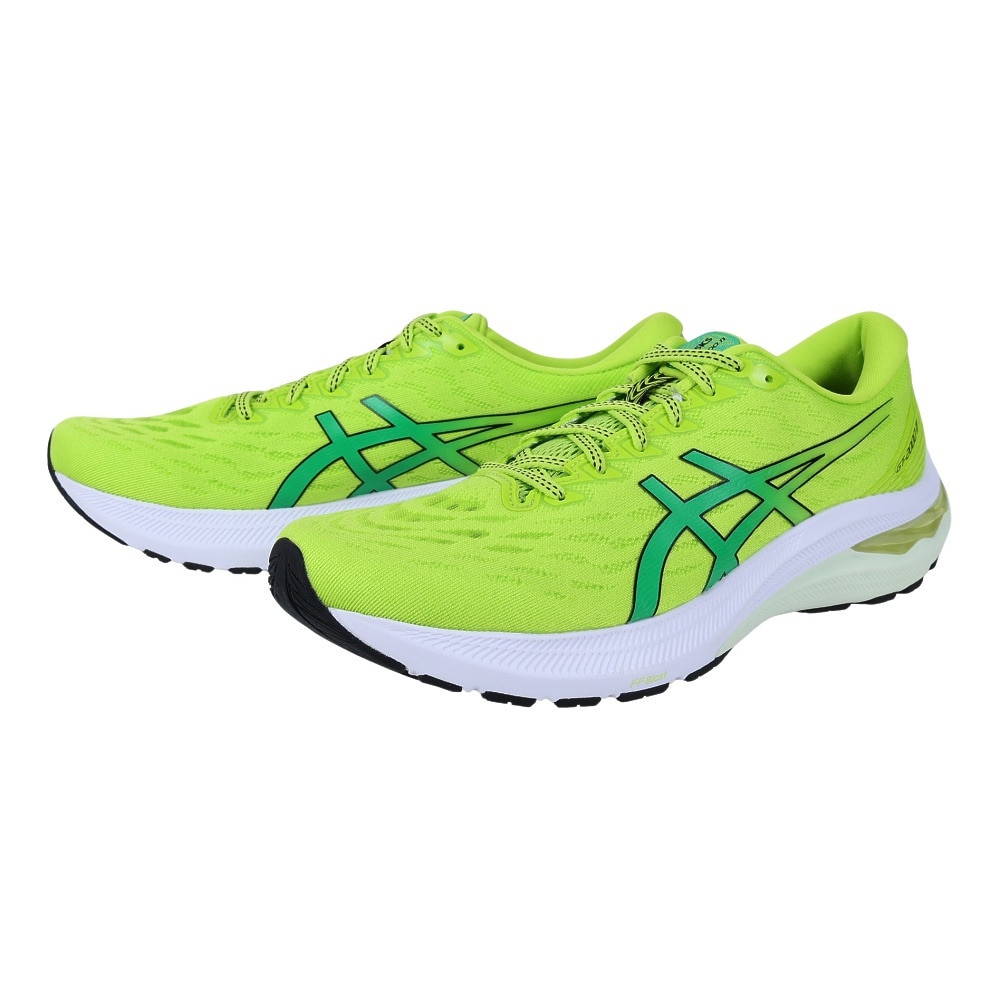 アシックス（ASICS）（メンズ）ランニングシューズ GT-2000 11 フラッシュ グリーン 1011B441.300 スニーカー ジョギング トレーニング 安定 軽量 陸上 部活 