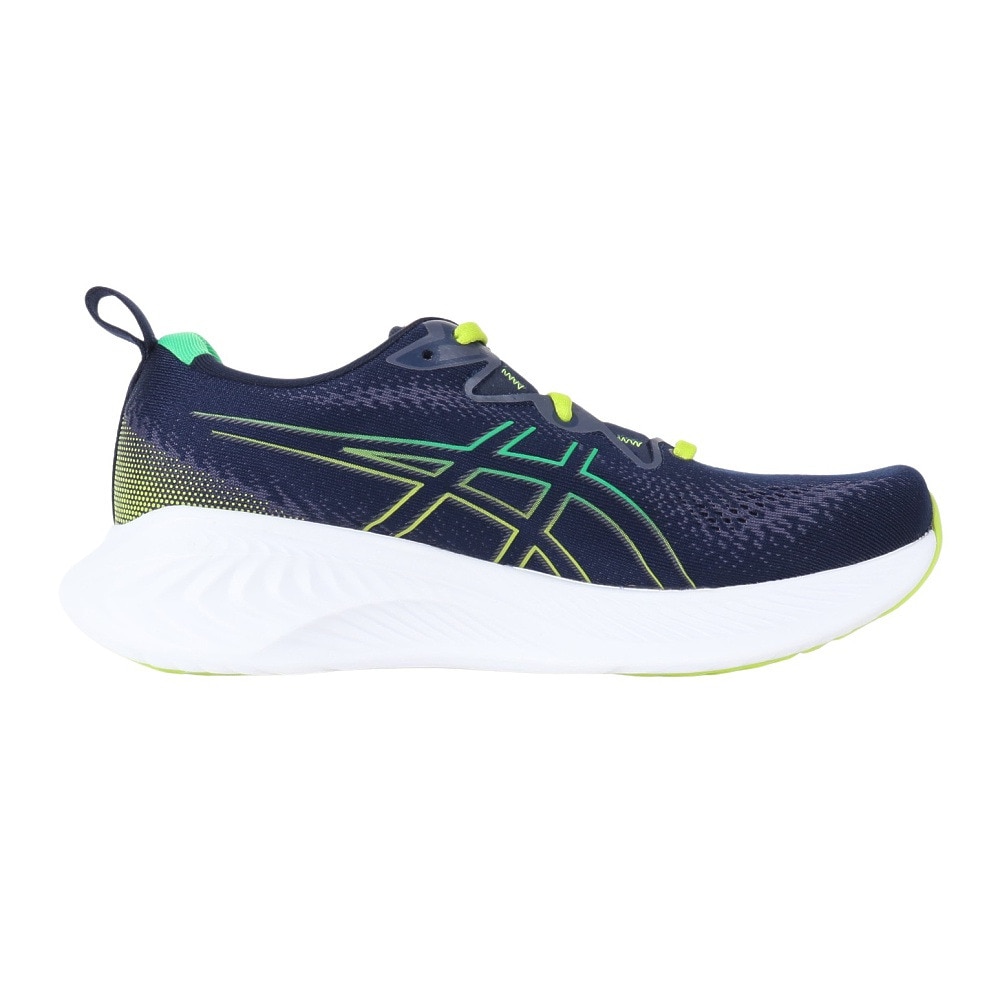 アシックス（ASICS）（メンズ）ランニングシューズ ゲル キュムラス 25 ネイビー 1011B621.400 スニーカー ジョギング ウォーキング 軽量 クッション