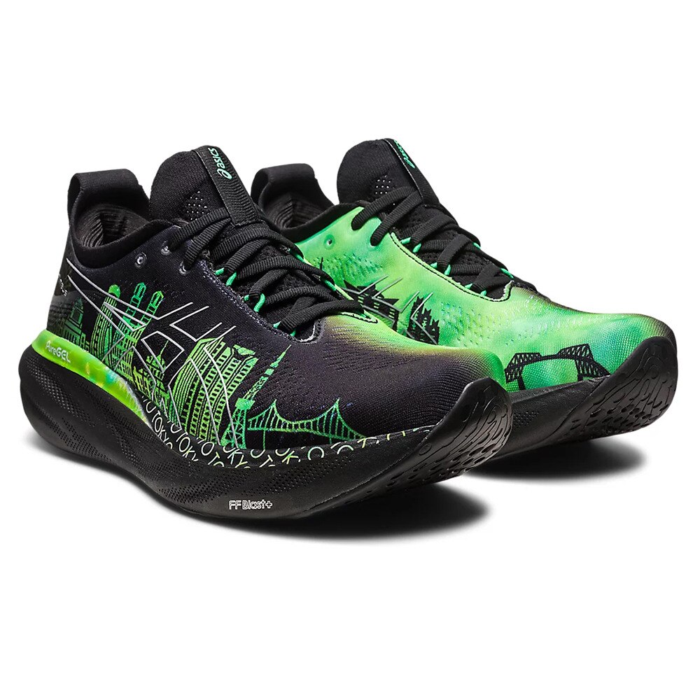 アシックス（ASICS）（メンズ）ランニングシューズ ゲル ニンバス 25 ブラック 1011B743.001 スニーカー ジョグ ウォーキング 厚底 軽量