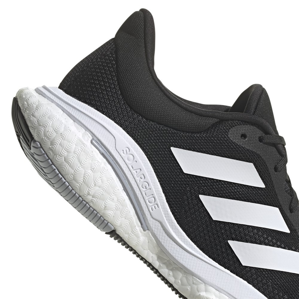 アディダス（adidas）（メンズ）ランニングシューズ ソーラーグライド 5 黒 くろ クロ ブラック GX5493 スニーカー 快適  トレーニング 部活