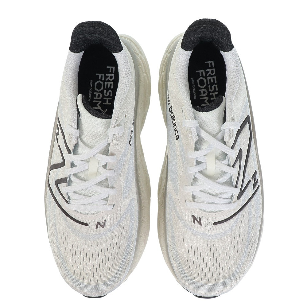 ニューバランス（new balance）（メンズ）ランニングシューズ フレッシュ フォーム モア Fresh Foam X More v4 白 オフホワイト MMORCW4 2E クッション 安定