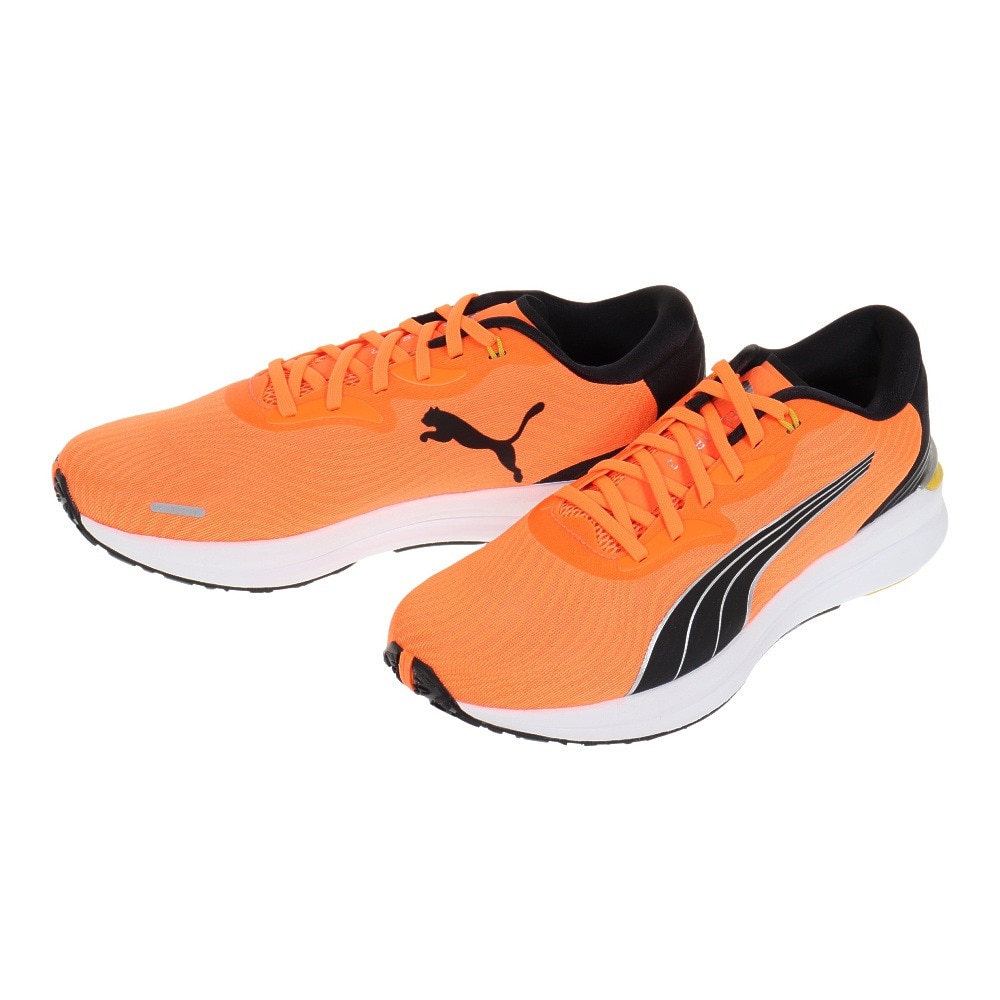 プーマ（PUMA）（メンズ）ランニングシューズ エレクトリファイ ニトロ 2 オレンジ ブラック 37681411 スニーカー ジョギング  トレーニング クッション性 軽量