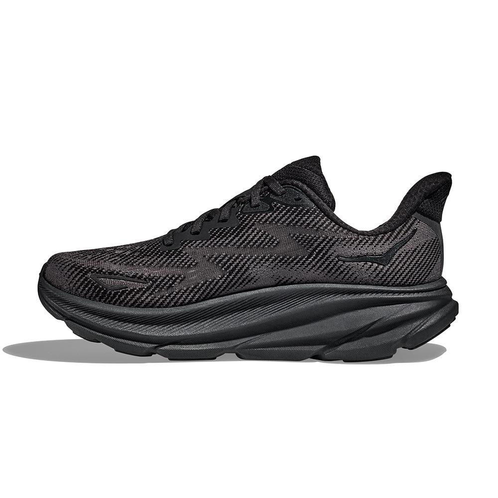 ホカ（HOKA）（メンズ）ランニングシューズ Clifton 9 Wide クリフトン9 ワイド ブラック 1132210-BBLC スニーカー  トレーニング ジョギング