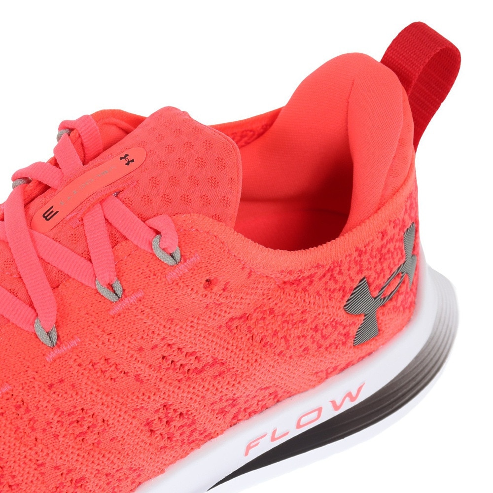 アンダーアーマー（UNDER ARMOUR）（メンズ）ランニングシューズ ベロシティ3 レッド 3026117 602 スニーカー ジョグ ウォーク 柔軟性 クッション性