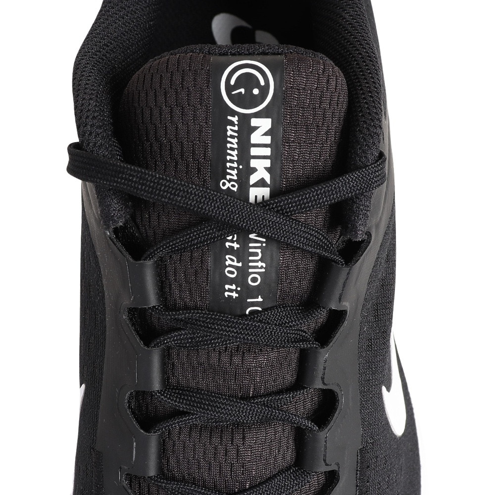 ナイキ（NIKE）（メンズ）ランニングシューズ エア ウィンフロー 10 ブラック DV4022-003 スニーカー ジョギング 通気性 マラソン
