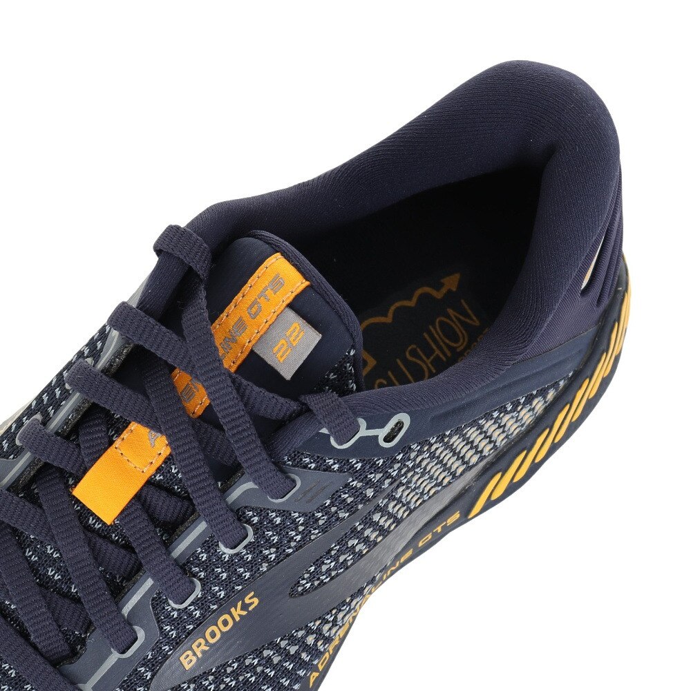 ブルックス｜ブルックス（BROOKS）（メンズ）ランニングシューズ アドレナリンGTS22 ネイビー BRM3663 NB/NB スニーカー  ジョギング ウォーキング クッション スポーツ用品はスーパースポーツゼビオ