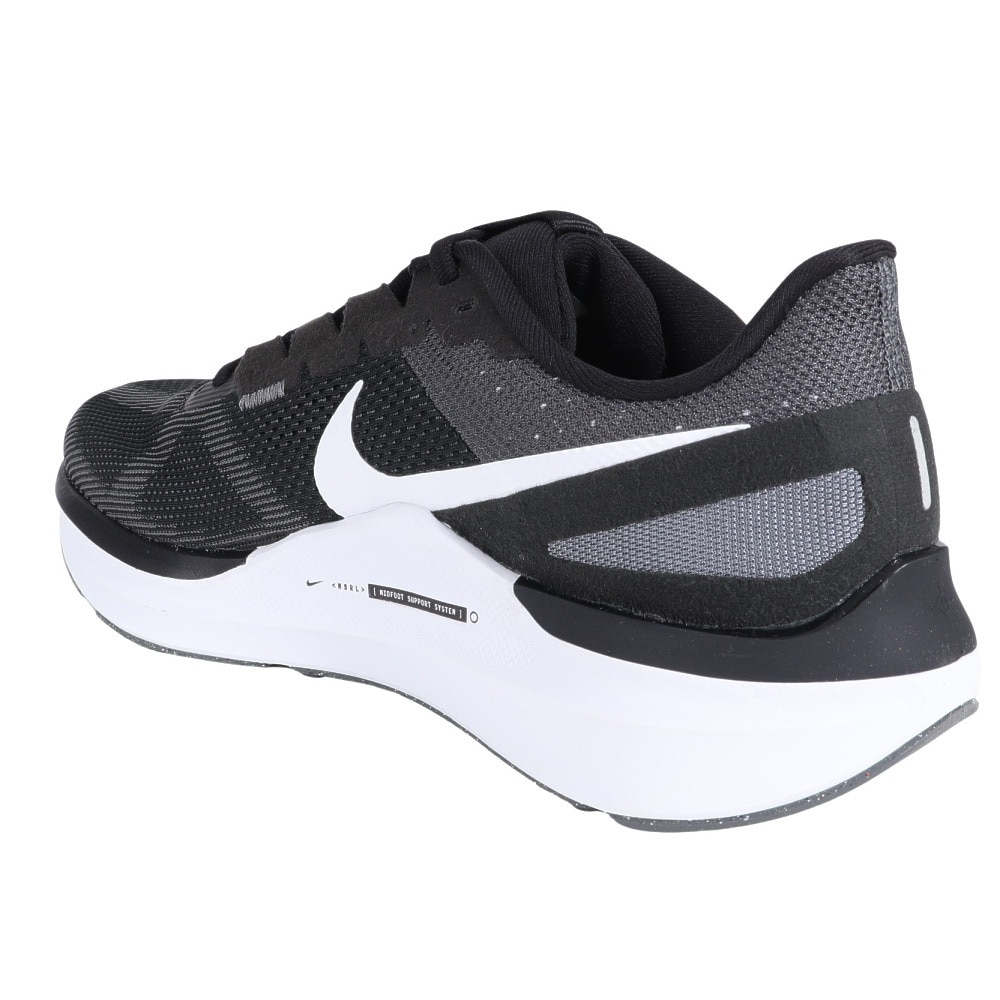 ナイキ（NIKE）（メンズ）ランニングシューズ エア ズーム ストラクチャー 25 ワイド ブラック DZ3488-002 スニーカー ジョギング  安定性 クッション性