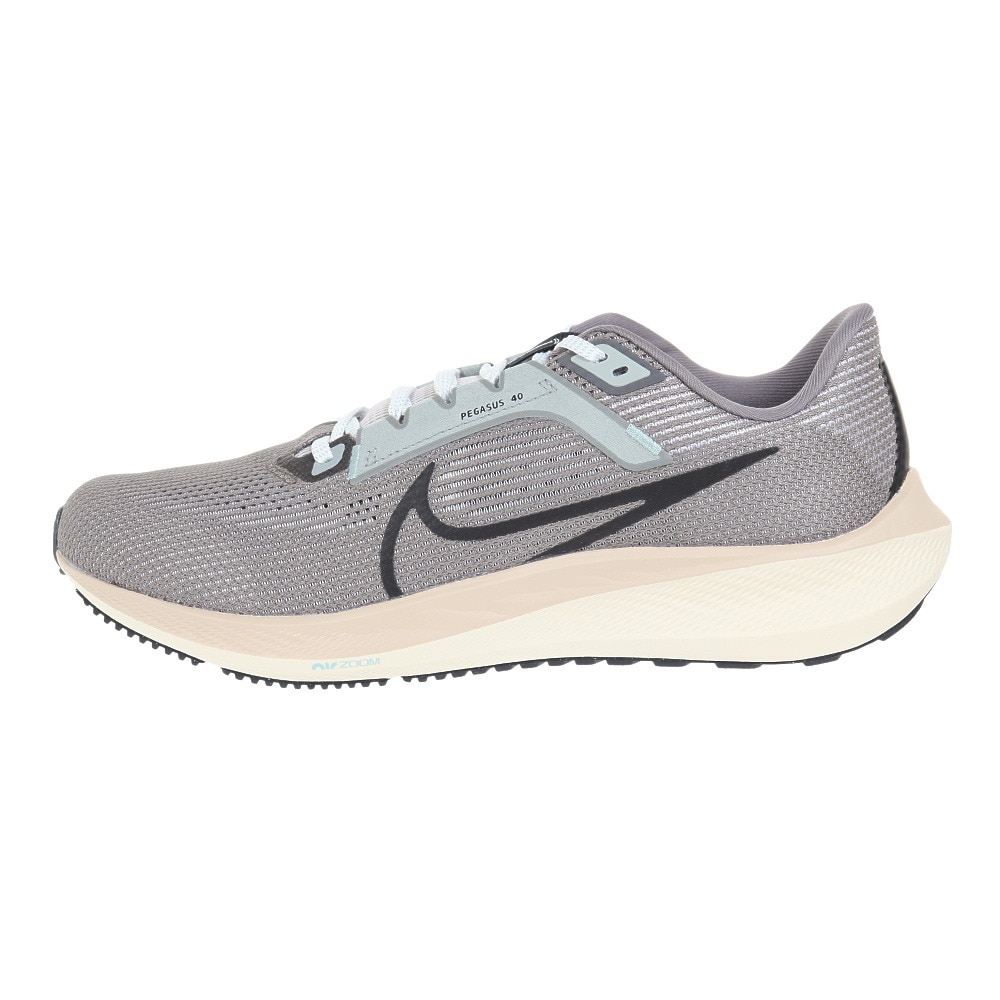 ナイキ（NIKE）（メンズ）ランニングシューズ エア ズーム ペガサス 40 プレミアム グレー FN7498-012 スニーカー トレーニング ジョグ 軽量 反発性 通気性
