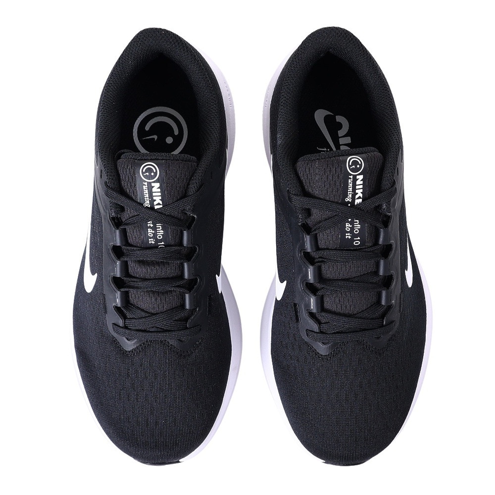 ナイキ（NIKE）（メンズ）ランニングシューズ エア ウィンフロー 10 ワイド ブラック FN7992-003 スニーカー トレーニング ジョギング 軽量 反発性 幅広