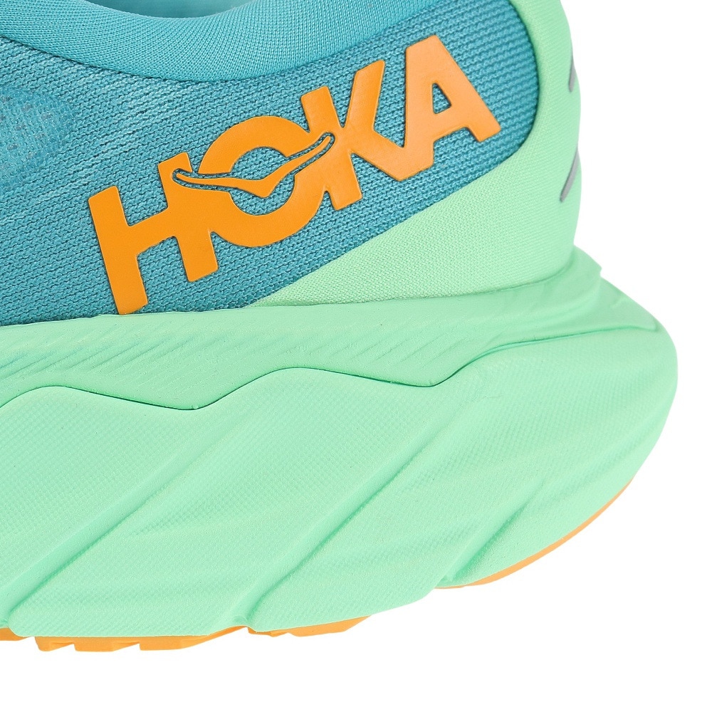 ホカ（HOKA）（メンズ）ランニングシューズ アラヒ6スレギュラー ライトグリーン 1123194-OMLG スニーカー ジョギング トレーニング 軽量 安定性