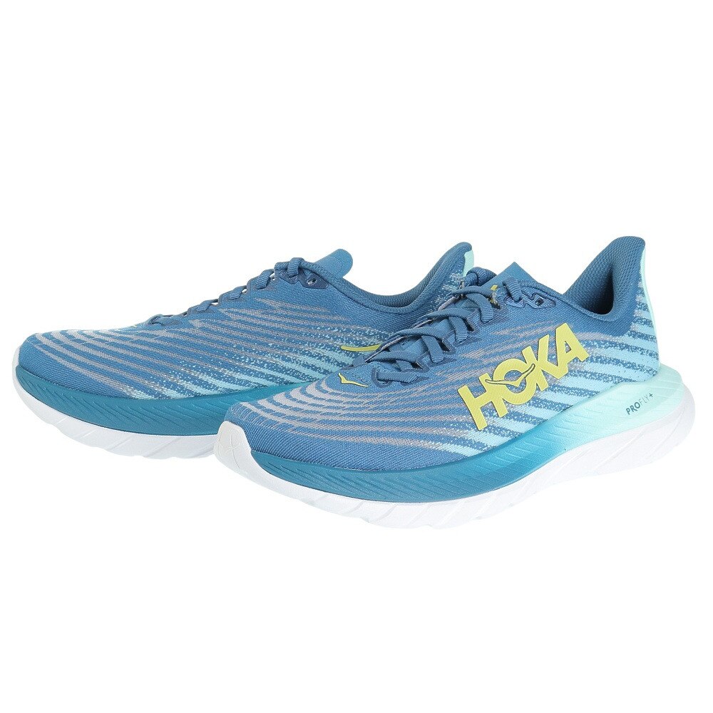 ホカ（HOKA）（メンズ）ランニングシューズ マッハ5 ブルー 1127893-BSOC スニーカー ジョギング トレーニング 軽量 弾力性 反発力