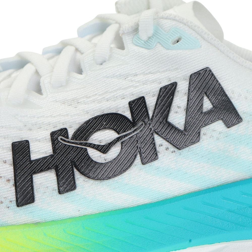 ホカ（HOKA）（メンズ）ランニングシューズ マッハ5 レギュラー ホワイト 1127893-WBGL スニーカー ジョギング トレーニング 軽量 弾力性 反発力