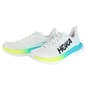 HOKA(メンズ)ランニングシューズ マッハ5 ホワイト 1127893-WBGL スニーカー ジョギング トレーニング 軽量 弾力性 反発力