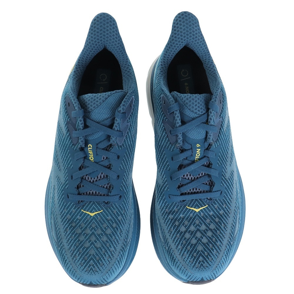 ホカ（HOKA）（メンズ）ランニングシューズ クリフトン9 ブルー 1127895-MOBS スニーカー ジョギング トレーニング 軽量 クッション性