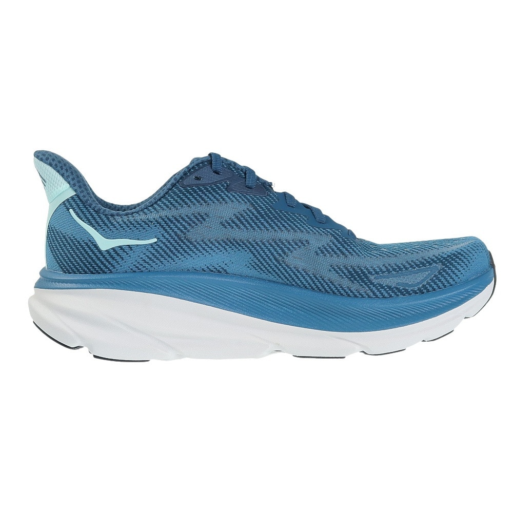 HOKA（メンズ）ランニングシューズ クリフトン9 ブルー 1127895-MOBS スニーカー ジョギング トレーニング 軽量 クッション性