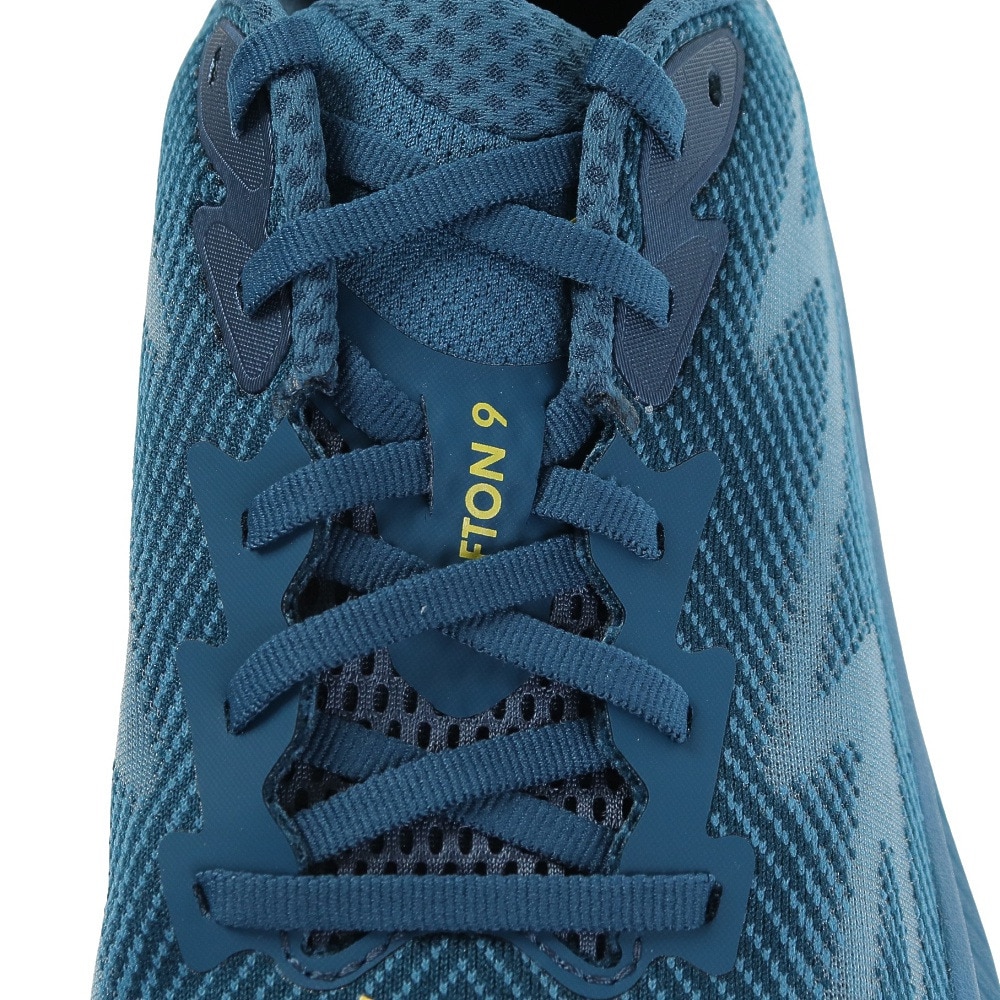 HOKA（メンズ）ランニングシューズ クリフトン9 ブルー 1127895-MOBS スニーカー ジョギング トレーニング 軽量 クッション性