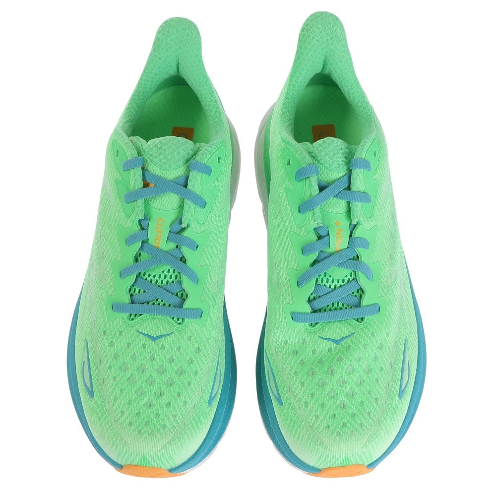 ホカ（HOKA）（メンズ）ランニングシューズ クリフトン9 ワイド ライトグリーン ワイド 1132210-ZLGL 軽量 クッション性