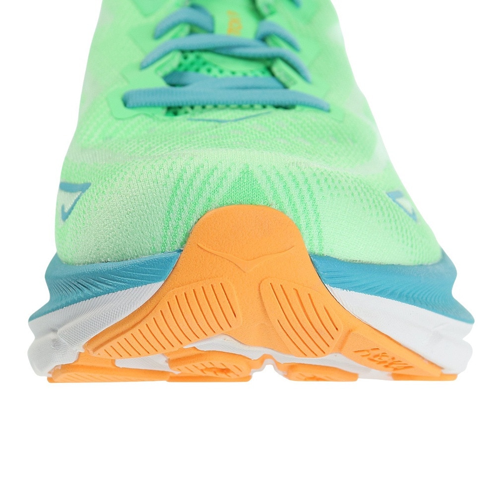 ホカ（HOKA）（メンズ）ランニングシューズ クリフトン9 ワイド ライトグリーン ワイド 1132210-ZLGL 軽量 クッション性
