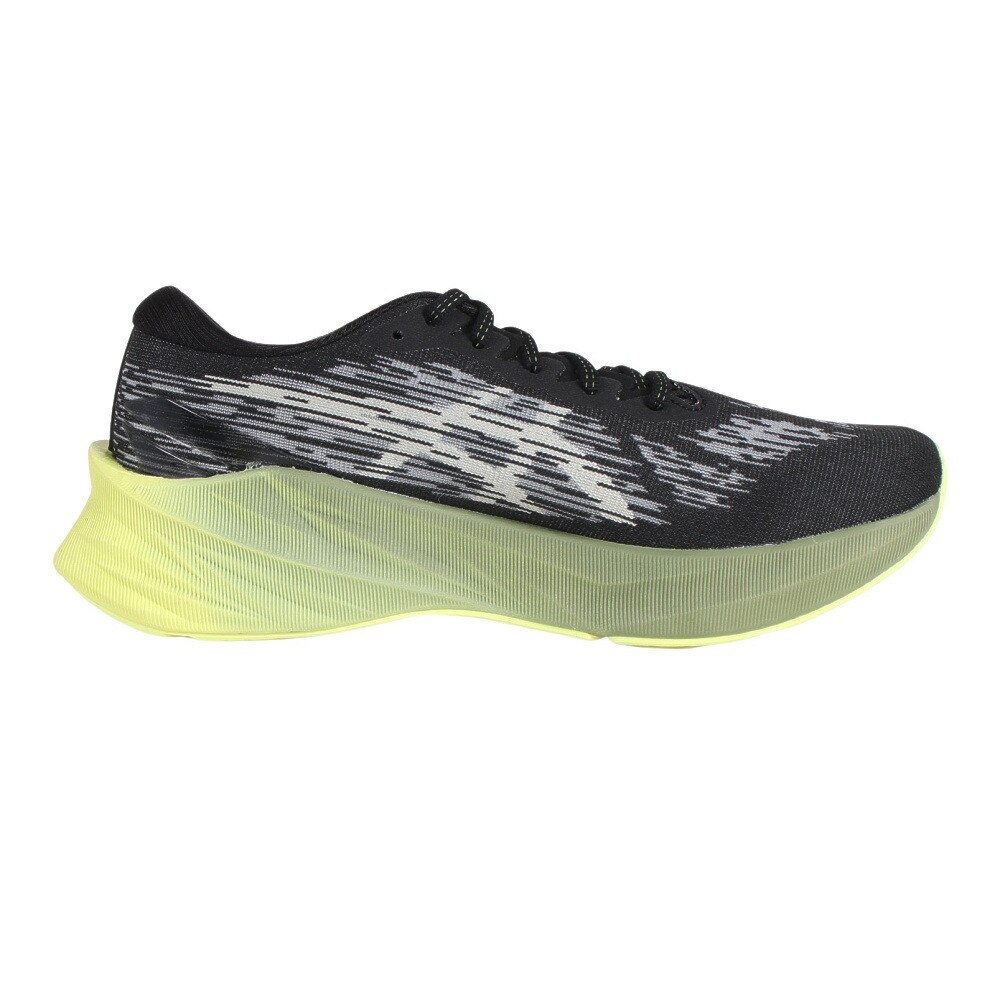 アシックス（ASICS）（メンズ）ランニングシューズ ノヴァブラスト 3 ブラック グリーン 1011B458.005 スニーカー スポーツ ジョギング クッション性 反発性