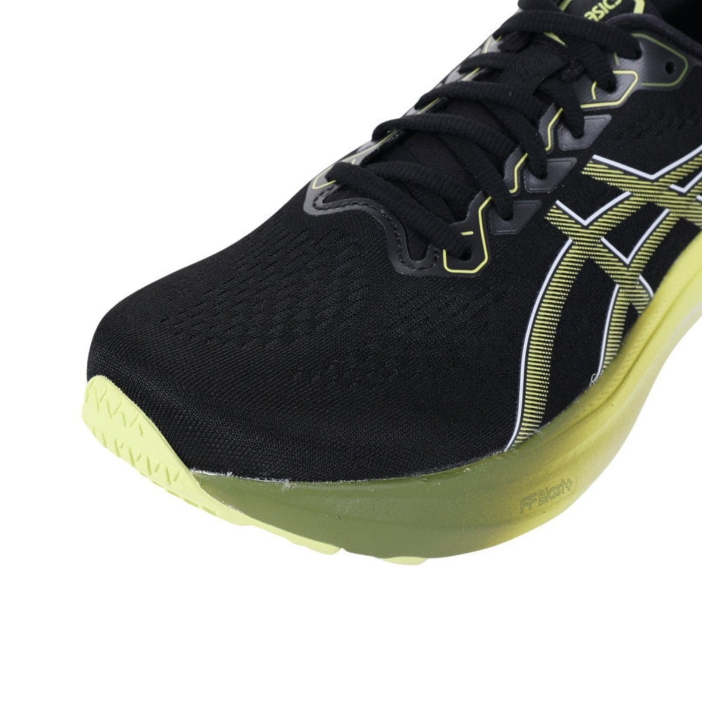 アシックス（ASICS）（メンズ）ランニング シューズ ゲル カヤノ 30 ブラック イエロー 1011B548.003 スニーカー ジョギング マラソン 安定性 クッション性