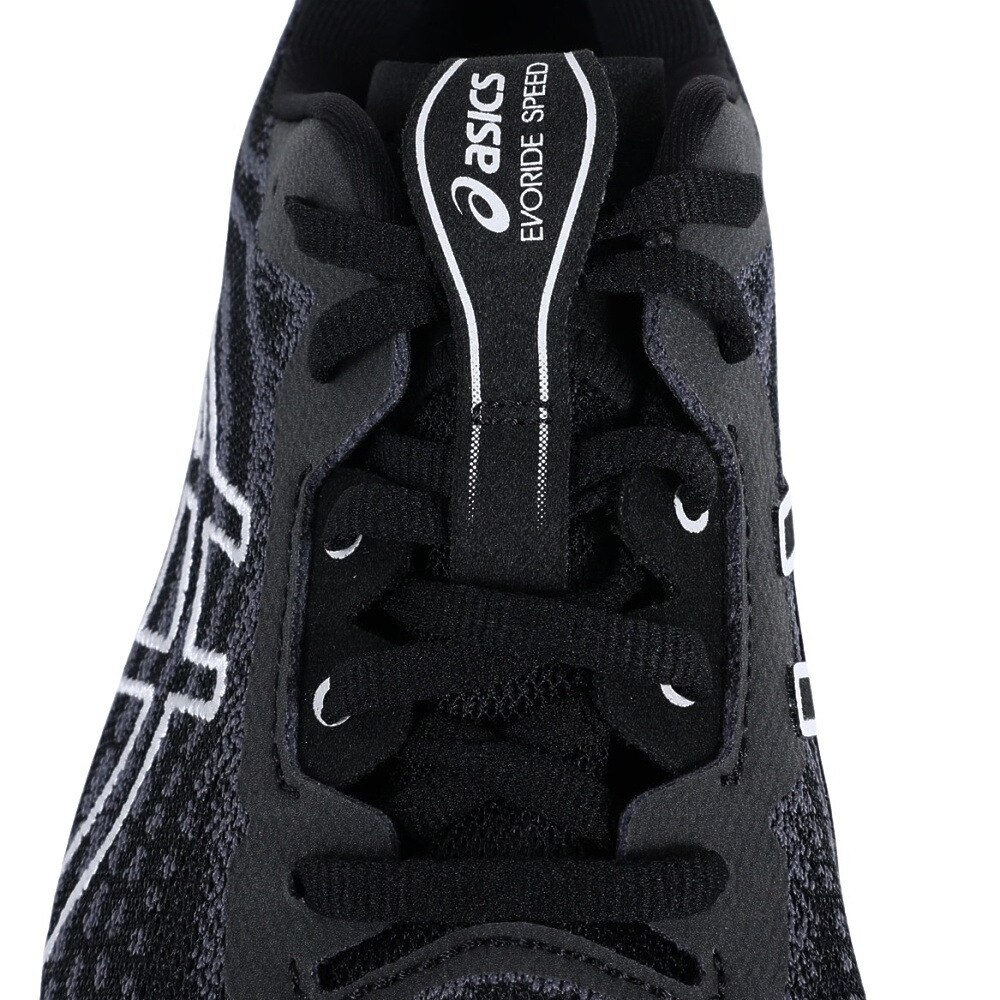 アシックス（ASICS）（メンズ）ランニングシューズ エボライド スピード ブラック 1011B612.002 スニーカー トレーニング スポーツ 軽量 クッション性 反発性