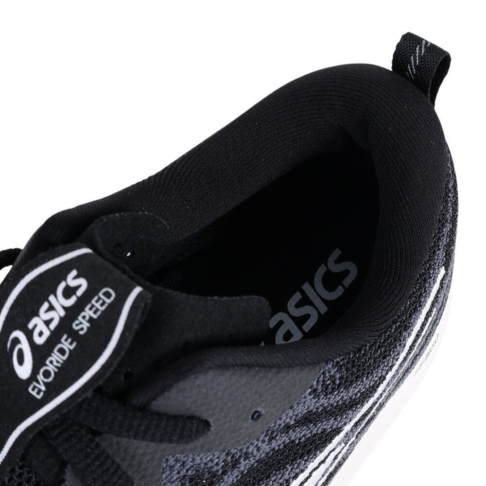 アシックス（ASICS）（メンズ）ランニングシューズ エボライド スピード ブラック 1011B612.002 スニーカー トレーニング スポーツ 軽量 クッション性 反発性