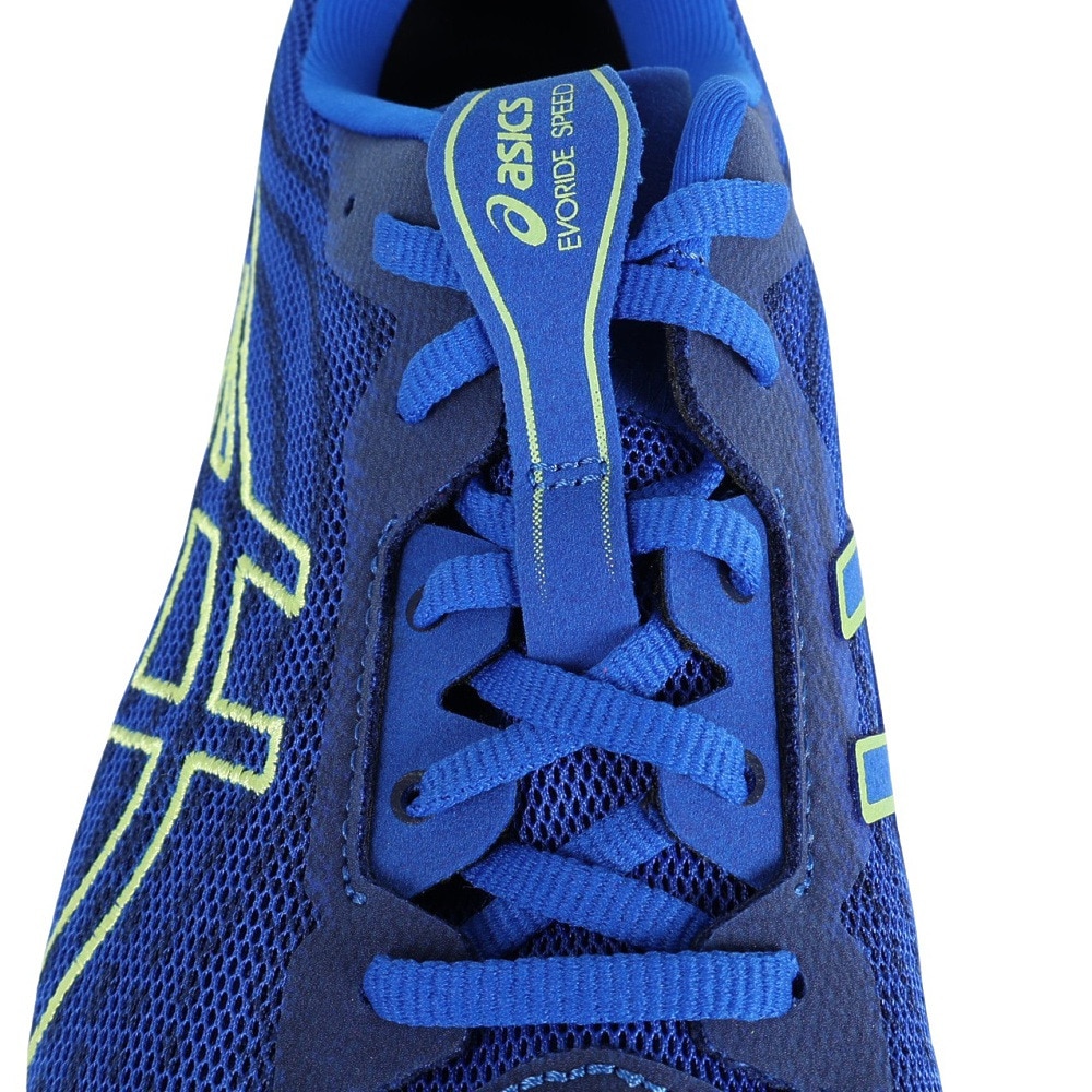 アシックス（ASICS）（メンズ）ランニングシューズ エボライド スピード WIDE ブルー イエロー 1011B613.402 スニーカー トレーニング スポーツ 軽量 