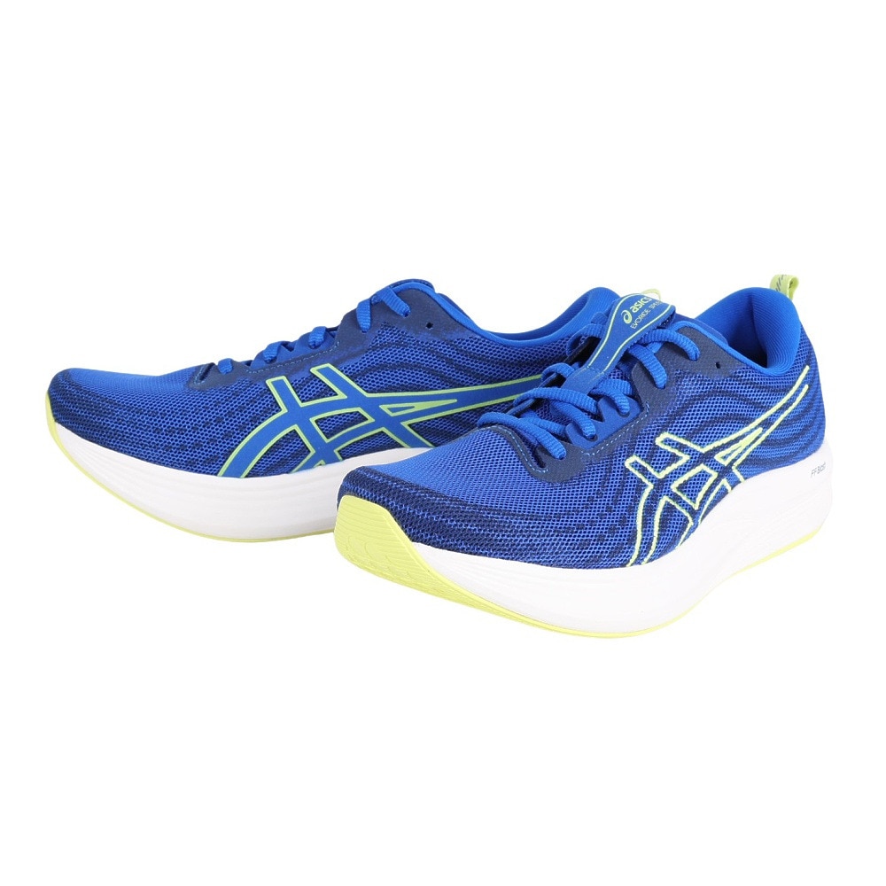 アシックス（ASICS）（メンズ）ランニングシューズ エボライド スピード WIDE ブルー イエロー 1011B613.402 スニーカー トレーニング スポーツ 軽量 