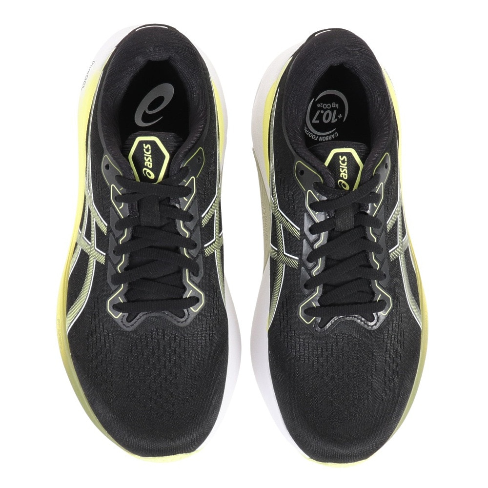 アシックス（ASICS）（メンズ）ランニング シューズ ゲル カヤノ 30 EXWIDE ブラック イエロー 1011B690.003 スニーカー ジョグ マラソン 安定性 クッション性
