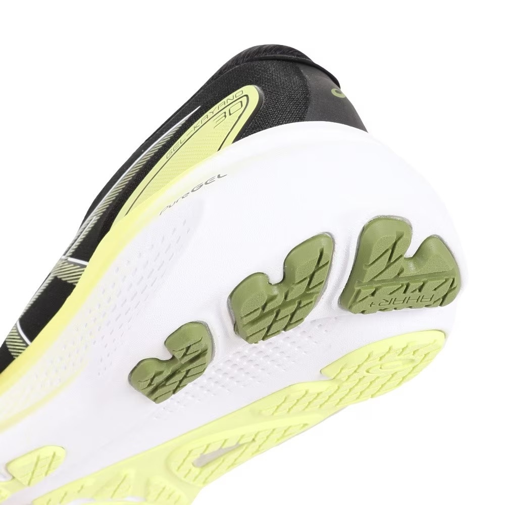 アシックス（ASICS）（メンズ）ランニング シューズ ゲル カヤノ 30 EXWIDE ブラック イエロー 1011B690.003 スニーカー ジョグ マラソン 安定性 クッション性